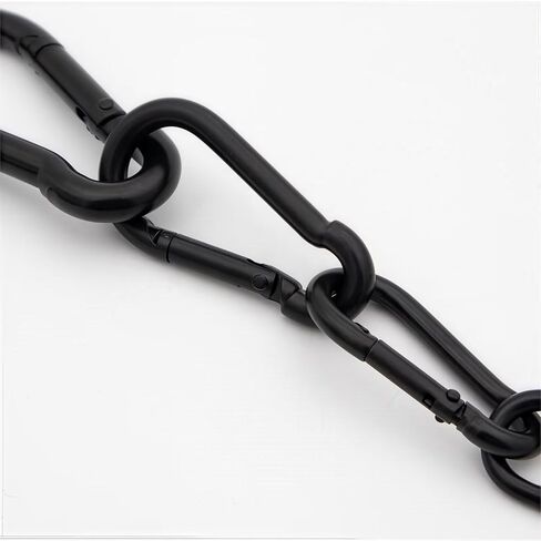 10 PCS Black Carabiner Clip Spring Snap Hook, 1.57 Inch Heavy Duty Mini Carabiners Clips, Small Keychain Mountaineering Buckle for Outdoor Camping, Hiking Travel, Swing Set, Hammock and Fishing in Saudi Arabia