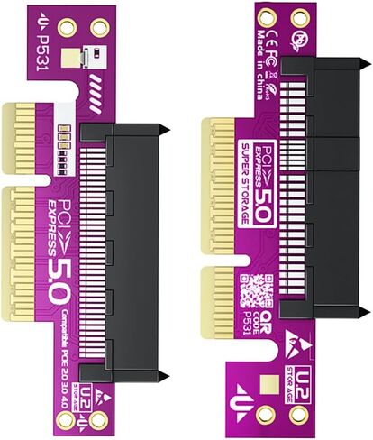 PCIe 5.0 X4 to U.2 SFF 8639 NVMe Adapter Card Support 128Gbps High Speed Expansion for U.2 SSD in Saudi Arabia
