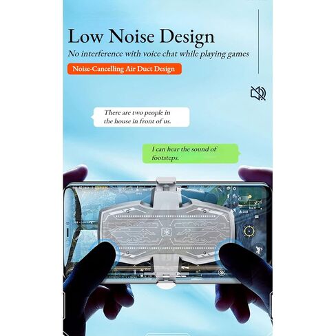 DIYEENI DUAL CORE Semiconductor Cooling Fan ، Low Noise Mobile Phonefor Games Treaming مع إمدادات أرضية قوية in Kuwait