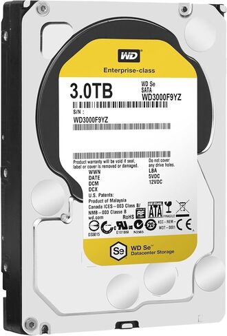 WD SE 3TB DataCenter Drag Disk Drive - 7200 RPM SATA 6 GB/S 64MB CACHE 3.5 بوصة - WD3000F9YZ in Saudi Arabia