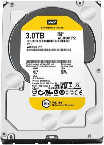 WD SE 3TB DataCenter Drag Disk Drive - 7200 RPM SATA 6 GB/S 64MB CACHE 3.5 بوصة - WD3000F9YZ in Saudi Arabia
