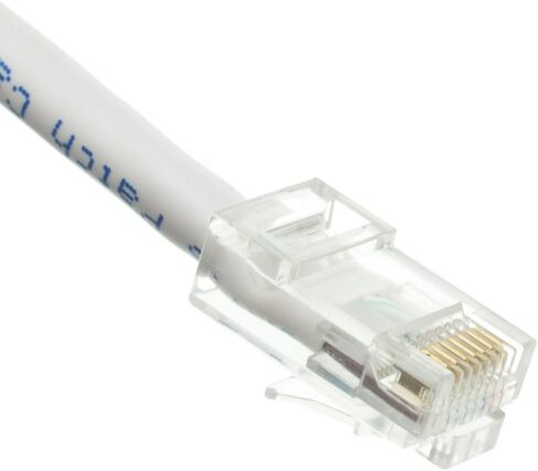 كبل CableWholesale Cat5e Ethernet ، كابل شبكة 24AWG مع موصل مطلي بالذهب RJ45 ، 4 زوج من النحاس العاري ، وزوج الإنترنت غير الملتوي غير الملتوي (UTP) ، 2 قدم ، أبيض ، أبيض in Saudi Arabia