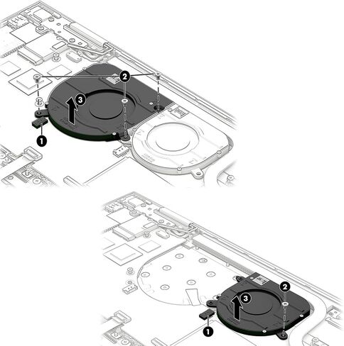 GPU رسومات مروحة التبريد CPU M45485-001 استبدال HP Envy X360 15-EU 15-ES 15M-EU 15M-ES 15-EU1026NR 15-ES2026NR in Kuwait