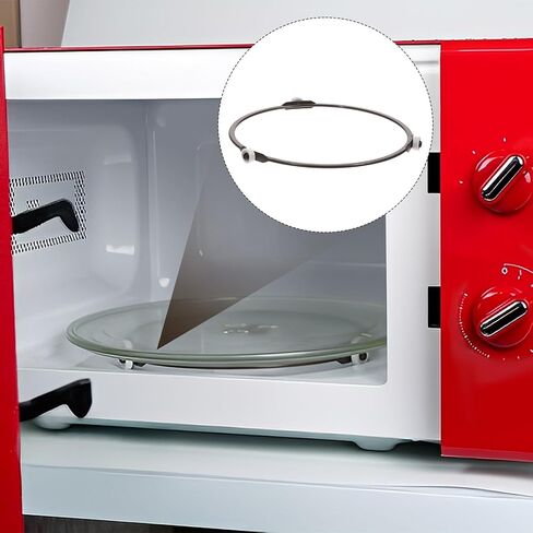 7 Inch Microwave Turntable Ring Replacement with 14mm Rollers, Microwave Accessories Rotating Inner Ring Durable Plastic Microwaves Rings for Turntable Oven Tray Roller Rings Spinner Replacement in Saudi Arabia