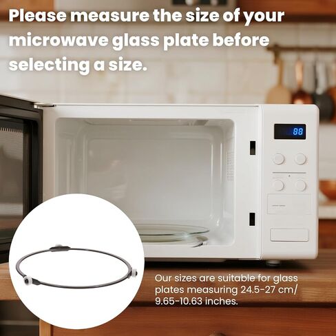 7 Inch Microwave Turntable Ring Replacement with 14mm Rollers, Microwave Accessories Rotating Inner Ring Durable Plastic Microwaves Rings for Turntable Oven Tray Roller Rings Spinner Replacement in Saudi Arabia