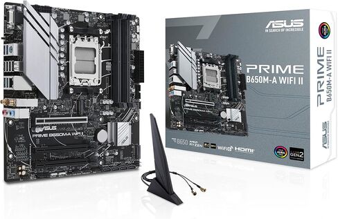 ASUS PRIME B650M-A WIFI II AMD B650 Socket AM5 micro ATX in Saudi Arabia