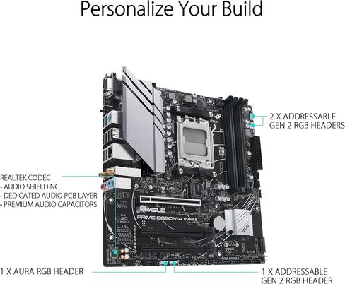 ASUS PRIME B650M-A WIFI II AMD B650 Socket AM5 micro ATX in Saudi Arabia