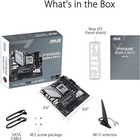 ASUS PRIME B650M-A WIFI II AMD B650 Socket AM5 micro ATX in Saudi Arabia