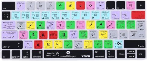 XSKN Magic Keyboard Photoshop CC Shortcut Keyboard Cover, XSKN Durable PS Hotkeys Silicone Keyboard Skin for Apple Magic Keyboard MLA22LL/A (US Version) in Saudi Arabia