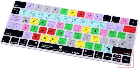 XSKN Magic Keyboard Photoshop CC Shortcut Keyboard Cover, XSKN Durable PS Hotkeys Silicone Keyboard Skin for Apple Magic Keyboard MLA22LL/A (US Version) in Saudi Arabia
