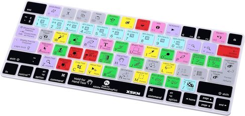 XSKN Magic Keyboard Photoshop CC Shortcut Keyboard Cover, XSKN Durable PS Hotkeys Silicone Keyboard Skin for Apple Magic Keyboard MLA22LL/A (US Version) in Saudi Arabia
