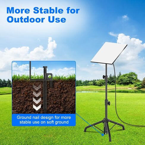 Starlink Mini Tripod Mount with Adapter, 270° Tilt Angle Adjustable Starlink Mini Kit, Height Adjustable Starlink Mount, Ground Nail Design, for Outdoor Camping, Travel, Rv (Balck) in Saudi Arabia
