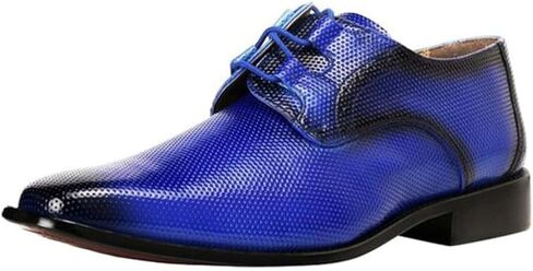 LIBERTYZENO Mens Genuine Leather Classic Tread Design Lace Up Oxford Dress Shoes in Saudi Arabia