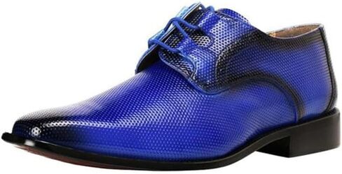 LIBERTYZENO Mens Genuine Leather Classic Tread Design Lace Up Oxford Dress Shoes in Saudi Arabia