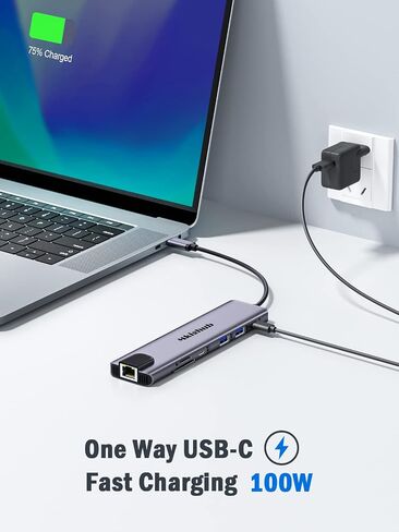 محطة إرساء USB C المحمول ، MKIGHUB 11 في 1 نوع C HUB محول Multiport Dongle W/2 HDMI 4K ، 100W PD ، Gigabit Ethernet ، SD/TF ، 2 USB3.0 ، 2 USB2.0 ، USB C 3.0 DATA ، لـ DELL/SURTH/HP/HP/LENOVO in Saudi Arabia