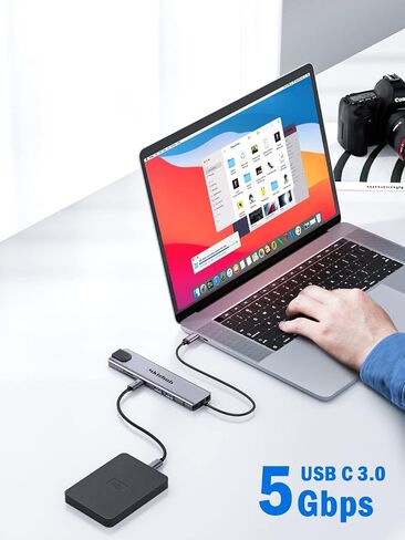 محطة إرساء USB C المحمول ، MKIGHUB 11 في 1 نوع C HUB محول Multiport Dongle W/2 HDMI 4K ، 100W PD ، Gigabit Ethernet ، SD/TF ، 2 USB3.0 ، 2 USB2.0 ، USB C 3.0 DATA ، لـ DELL/SURTH/HP/HP/LENOVO in Saudi Arabia
