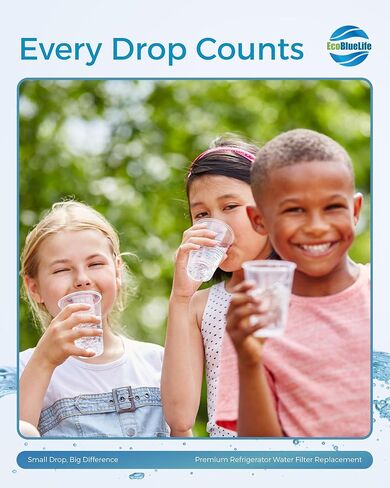 فلتر مياه بديل من EcoBlueLife، متوافق مع Maytag UKF8001، EDR4RXD1، 4396395، Pur Filter 4، Kenmore 46-9005 in Saudi Arabia
