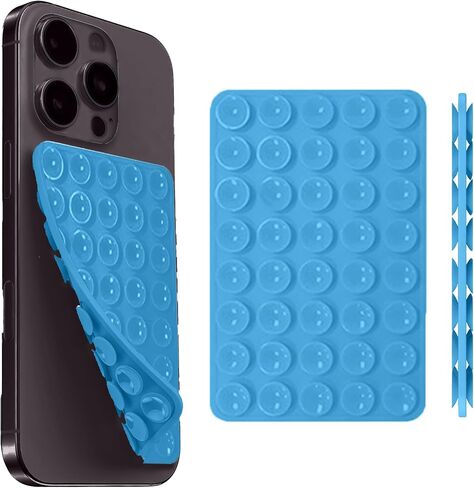Double Sided Silicone Suction Cup Phone Holder,Non Slip Sticky Grip, Silicon Adhesive Suction Cup Mount, Hands-Free Phone Accessories for Selfies and Videosfor TikTok Influencers（red (Color) ） in Saudi Arabia