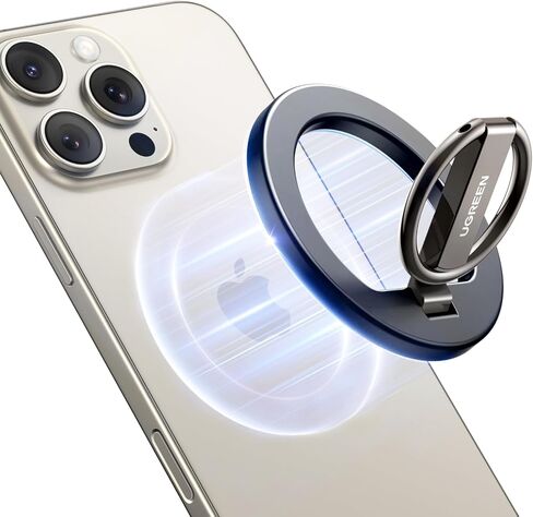قبضة الهاتف المغناطيسية Ugreen لصالح Magsafe Phone حامل الهاتف المغناطيسي القوي المتوافق مع iPhone 17 Air 16 Pro 15 Pro Max 14 Plus 13 12 ، Magsafe Accessories in Saudi Arabia