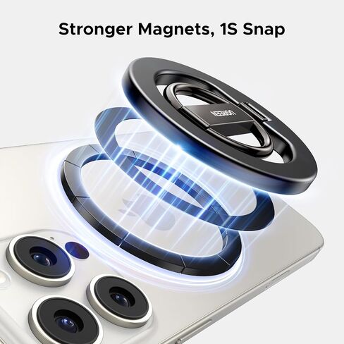قبضة الهاتف المغناطيسية Ugreen لصالح Magsafe Phone حامل الهاتف المغناطيسي القوي المتوافق مع iPhone 17 Air 16 Pro 15 Pro Max 14 Plus 13 12 ، Magsafe Accessories in Saudi Arabia