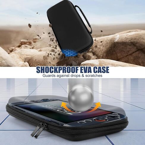 حقيبة حمل Homgaty Travel Case لـ Switch 2 (2025) ، حامل حزمة إكسسوارات كبير الحجم مع واقي شاشة ، مفتاح واقٍ صلب 2 مع فتحات وحامل بطاقات اللعبة 12 +10 in Kuwait