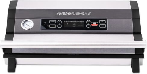 Avid Armor Vacuum Sealer A420XL - 16 "شريط ختم عريض لأكياس أوسع ، يناسب 50 قدم لفات ، أختام أكياس ربعات متعددة ، توفير طعام لتخزين المطبخ ، الفيديو السوس ، in Kuwait