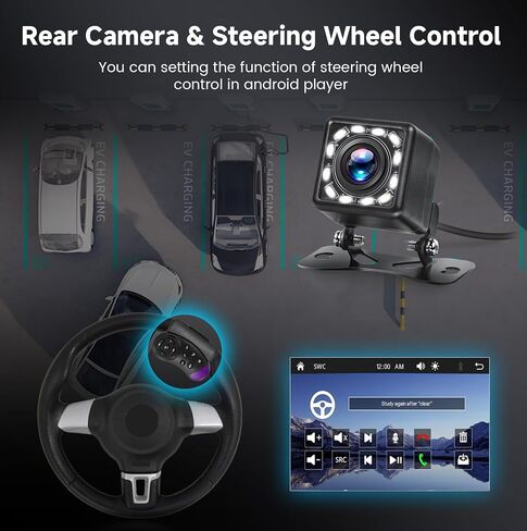 Hodozzy Single Din Flip Out Stereo مع Carplay Android Auto ، شاشة Radiotouck ذات 7 بوصات مع Bluetooth مع ، راديو FM ، EQ ، SWC ، دعم القرص U/USB/Type-C والكاميرا العكسية in Kuwait