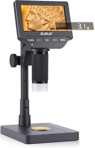 Elikliv 4K Digital Microscope 3 Lenses: Magnetic Triple Lens Coldering TL301 مع شاشة IPS 7 " in Kuwait