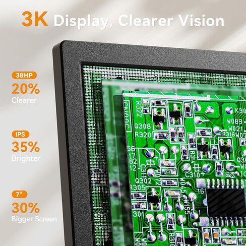 المجهر الرقمي لحام Elikliv 4K: Max Max Max Magnetic 3 Lens Coin Microscope مع 10.1 " in Saudi Arabia