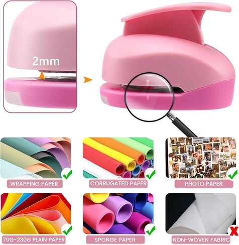 MyArTool Heart Paper Punch, 1.5 Inch Heart Punches for Paper Crafts, 38mm Heart Hole Punch for Making Scrapbook Pages, Memory Books, Card Making, Journals, Gift Tags, Homemade Confetti in Kuwait
