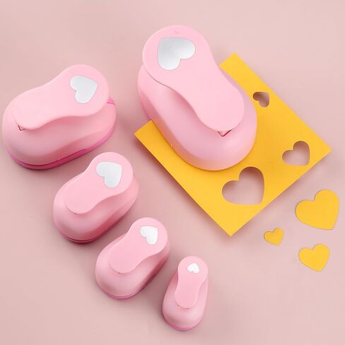 MyArTool Heart Paper Punch, 1.5 Inch Heart Punches for Paper Crafts, 38mm Heart Hole Punch for Making Scrapbook Pages, Memory Books, Card Making, Journals, Gift Tags, Homemade Confetti in Kuwait