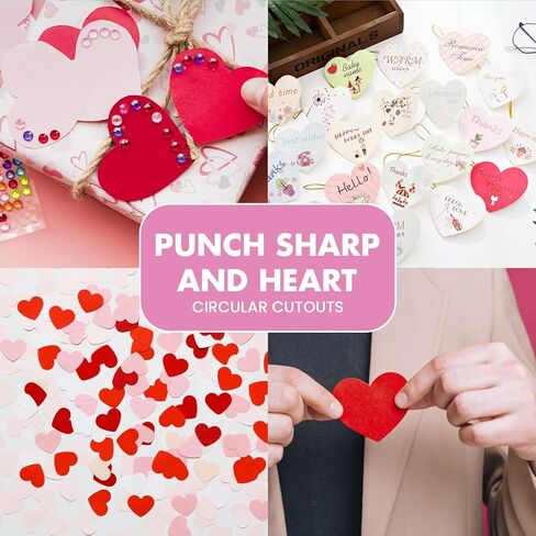 MyArTool Heart Paper Punch, 1.5 Inch Heart Punches for Paper Crafts, 38mm Heart Hole Punch for Making Scrapbook Pages, Memory Books, Card Making, Journals, Gift Tags, Homemade Confetti in Kuwait