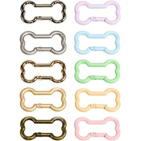 10pcs Oversized Colorful Bones Aluminum Outdoor Keychain, Jewelry Craft Key Ring Clip Connector, Water Bottle Water Bottle Buckle, Outdoor Lanyard Buckle for Backpack in Kuwait
