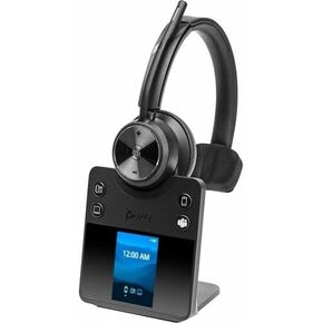 Poly Savi 7410 Office Monaural Microsoft Teams Certified DECT 1920-1930 MHz Headset - Microsoft Teams Certification - Mono - Wireless - Bluetooth/DECT - 590 ft - Over-the-head, On-ear - Monaural - Sup in Kuwait