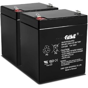 Casil 12V 5AH Replacement Battery Compatible with Razor E125 E150 Electric Scooter Battery - 2 Pack in Kuwait