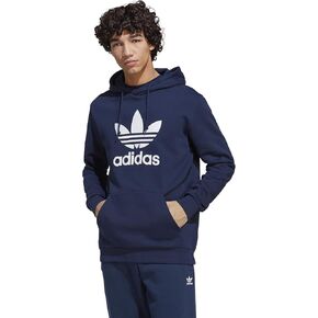 adidas Originals Men's Adicolor Classics Trefoil Hoodie, Black/White, X-Large in Saudi Arabia