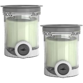 4 Pack Ice Cream Pints and Lids Compatible with Ninja NC701 NC700 Series Swirl Creami Ice Cream & Soft Serve Makers, BPA-Free & Dishwasher Safe, 16oz Containers in Kuwait