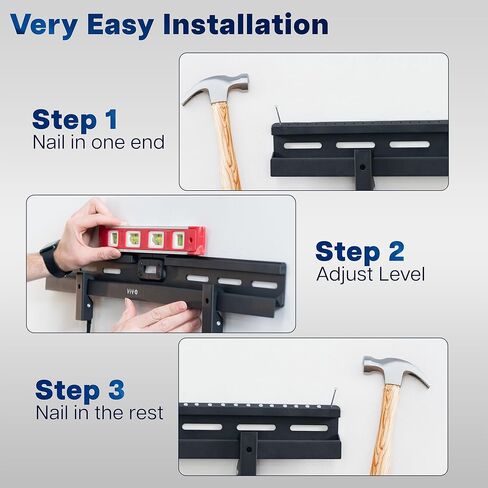 Vivo No Stud TV Wall Mount لمدة 37 إلى 86 بوصة ، Max Vesa 600x400mm ، حل التثبيت Drywall STODLOSS ، أسود ، Mount-NS86 in Saudi Arabia