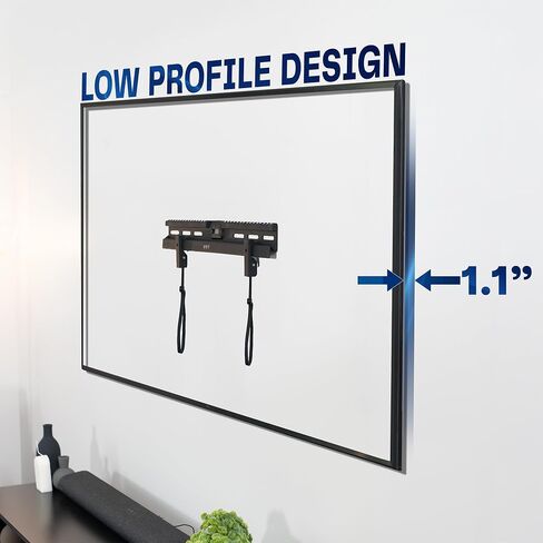 Vivo No Stud TV Wall Mount لمدة 37 إلى 86 بوصة ، Max Vesa 600x400mm ، حل التثبيت Drywall STODLOSS ، أسود ، Mount-NS86 in Saudi Arabia