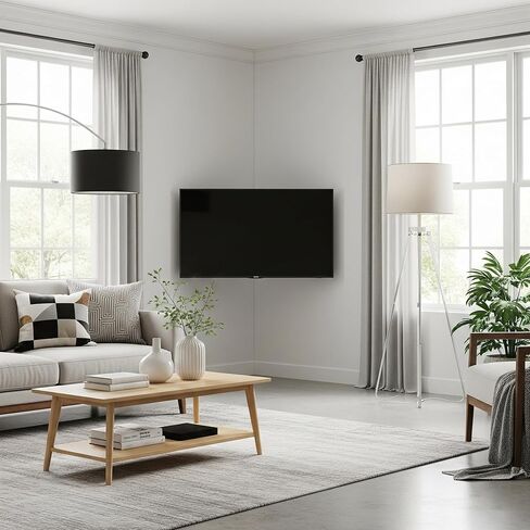 Full Motion TV Wall Mount for 26–55 Inch TVs, Articulating Swivel Tilt Corner TV Mount with Extension Arm, Fits Max VESA 400x400mm, Holds up to 77 lbs in Kuwait