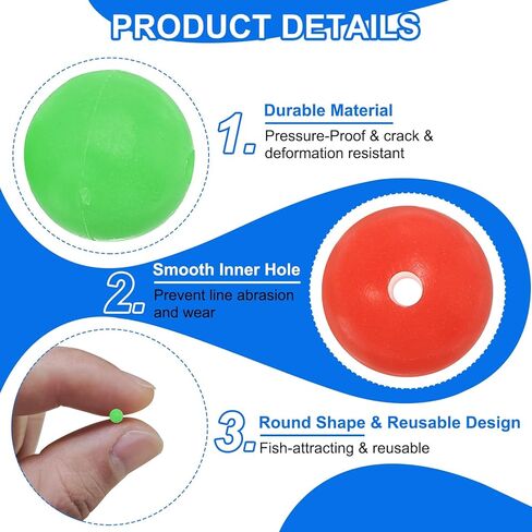 حبات الصيد المجسم الصلب الصيد بيض البيض إغراء الحفارات ، تناسب المياه العذبة في المياه المالحة in Kuwait