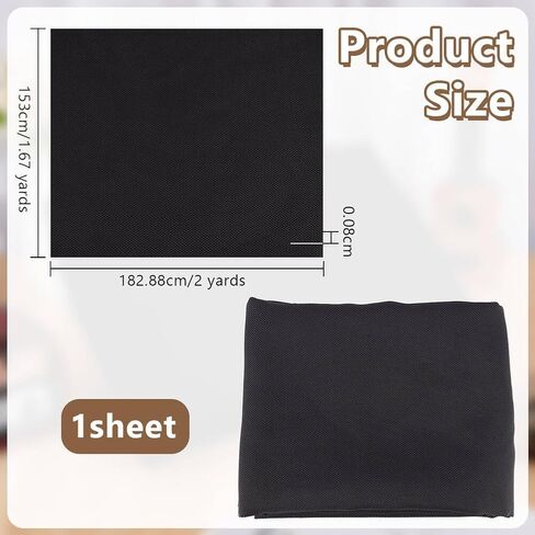 Olycraft Black Linen Speaker Grill Cloth 72 × 60 بوصة مكبر صوت مقاوم للغبار من النسيج الاستريو الشواية الشبكية القماش البديل للسيارات المنزلية متحدثة وسائل الإعلام صناديق KTV الصناديق in Saudi Arabia