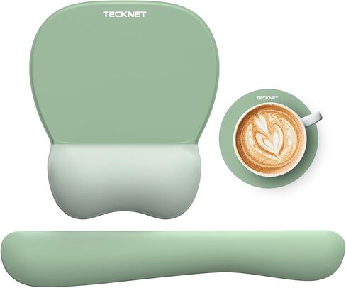 TECKNET Gel Ergonomic Mouse Pad & Keyboard Wrist Rest & Coaster in Saudi Arabia