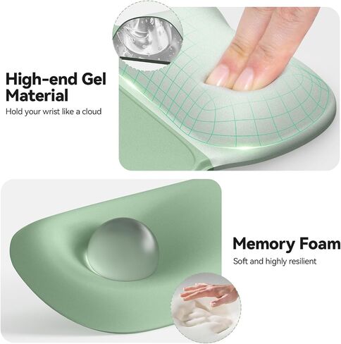 TECKNET Gel Ergonomic Mouse Pad & Keyboard Wrist Rest & Coaster in Saudi Arabia