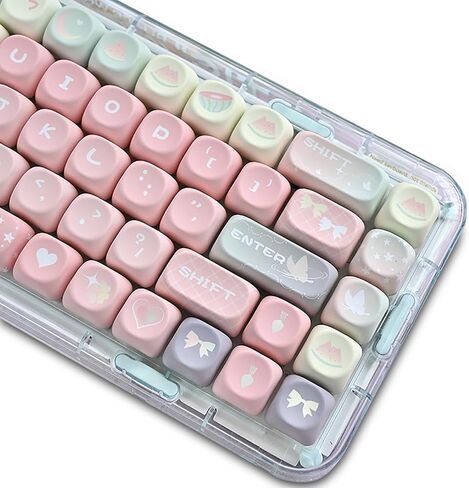 Custom Keyboard Keycaps,MOA Profile Halloween-Themed Keycaps PBT Dye-Sublimation 129 Keys Full Size Key Caps Set for Cherry MX Switches Mechanical Gaming Keyboard DIY (Purple-Witch) in Saudi Arabia