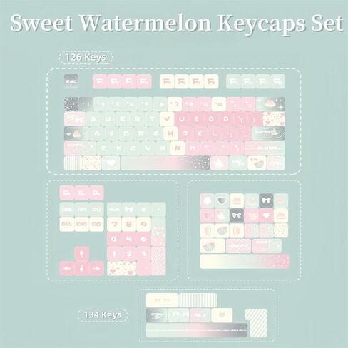 Custom Keyboard Keycaps,MOA Profile Halloween-Themed Keycaps PBT Dye-Sublimation 129 Keys Full Size Key Caps Set for Cherry MX Switches Mechanical Gaming Keyboard DIY (Purple-Witch) in Saudi Arabia