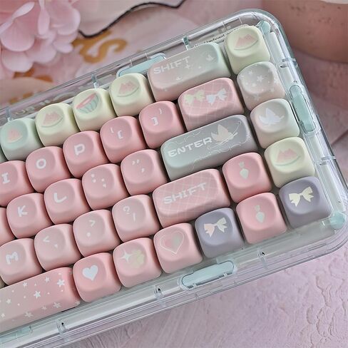 Custom Keyboard Keycaps,MOA Profile Halloween-Themed Keycaps PBT Dye-Sublimation 129 Keys Full Size Key Caps Set for Cherry MX Switches Mechanical Gaming Keyboard DIY (Purple-Witch) in Saudi Arabia