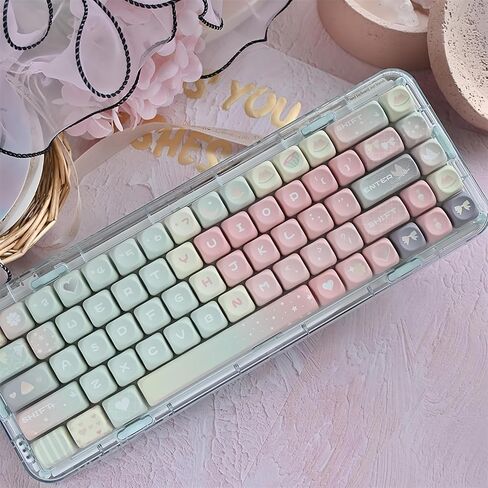 Custom Keyboard Keycaps,MOA Profile Halloween-Themed Keycaps PBT Dye-Sublimation 129 Keys Full Size Key Caps Set for Cherry MX Switches Mechanical Gaming Keyboard DIY (Purple-Witch) in Saudi Arabia