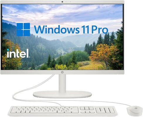 HP 22 "FHD All-in-One Computer ، معالج الجيل الثالث عشر intel Quad-core ، RAM 16GB DDR5 ، 128GB UFS ، HDMI ، Type-C ، Wi-Fi 6 ، HD Webcam ، Windows 11 Pro (متجدد) in Saudi Arabia