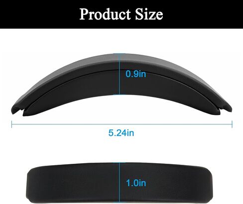 استبدال عصابة الرأس لـ Bose QuietComfort 35 - Snap on Design Parts لـ QC45 QC35II QC35 السلكية واللاسلكية ، التثبيت السريع (الأسود) in Kuwait